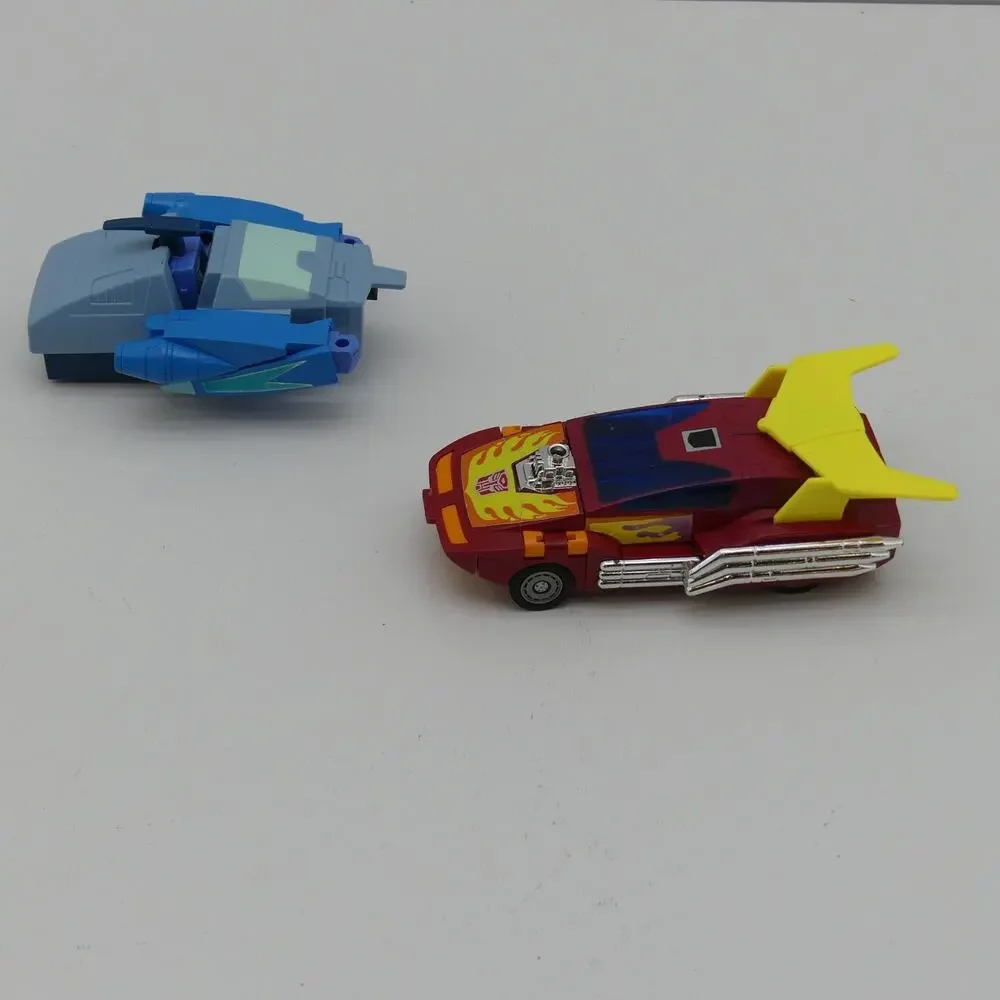 Lot of 2 Vintage 1986 G1 Transformers Hot Rod & Blurr Figures Incomplete Hasbro